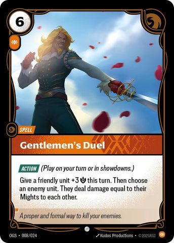 Image for Gentlemen's Duel (008/024) (Origins: Proving Grounds) - Riftbound: League of Legends Trading Card Game