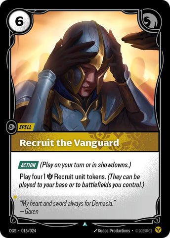 Image for Recruit the Vanguard (015/024) (Origins: Proving Grounds) - Riftbound: League of Legends Trading Card Game