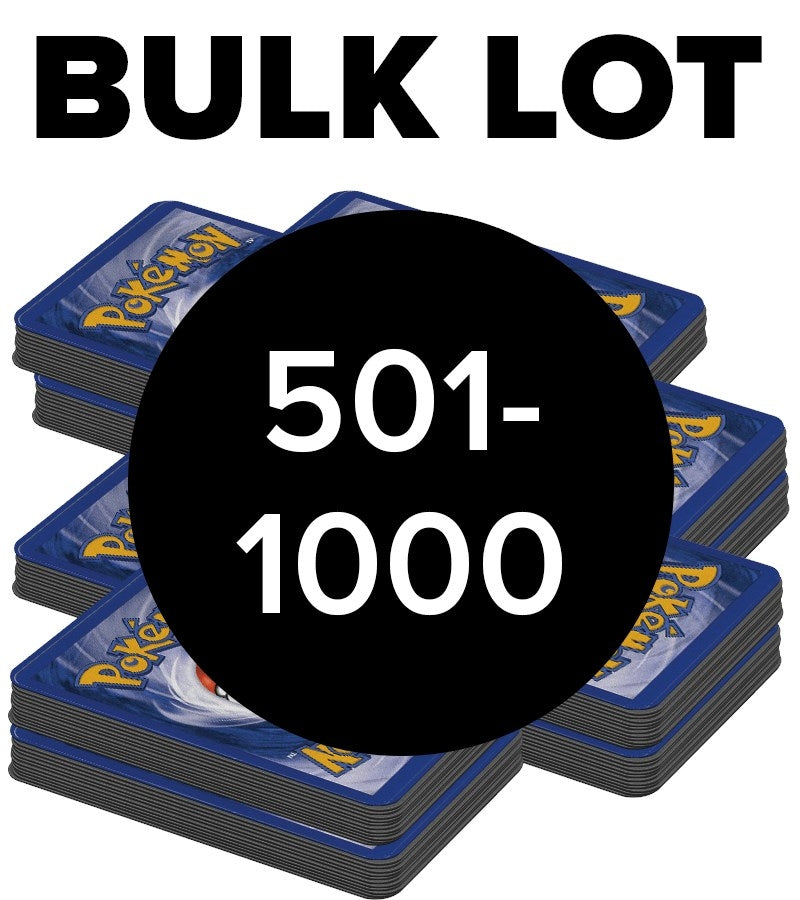 Image for 501 - 1000 Pokemon Bulk Card Lot - Bulk Lots