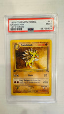 SANDSLASH 1ST EDITION 1999 POKEMON FOSSIL PSA 9
