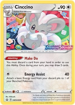 Cinccino (SWSH009) (Prerelease Promo) [Sword & Shield: Black Star Promos]