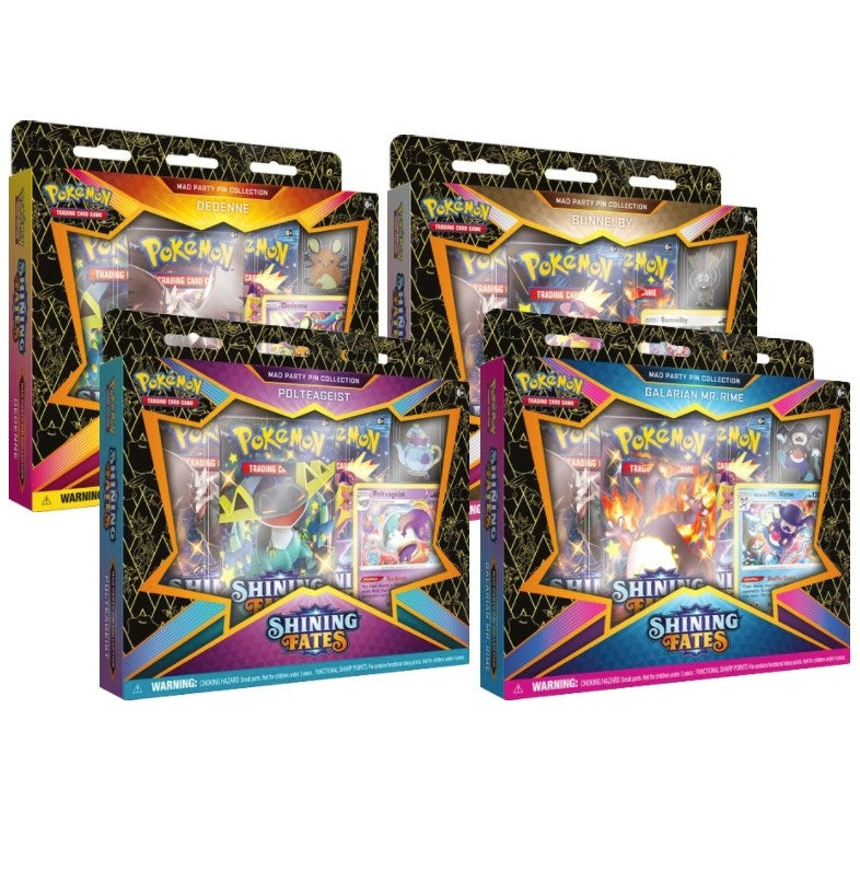 Image for Shining Fates Mad Party Pin Collection [Set of 4] - Pokemon