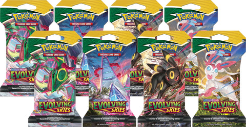 Image for Evolving Skies Sleeved Booster Pack Bundle [Set of 8] - Pokemon