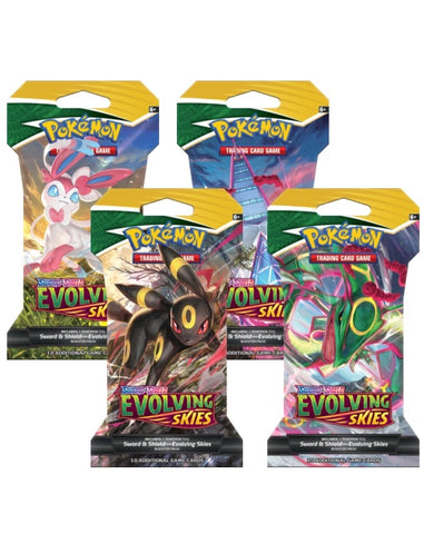 Image for Evolving Skies Sleeved Booster Pack Art Bundle [Set of 4] - Pokemon