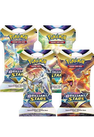 Image for Brilliant Stars Sleeved Booster Pack Art Bundle [Set of 4] - Pokemon