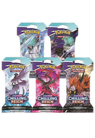 Image for Chilling Reign Sleeved Booster Pack Art Bundle [Set of 5] - Pokemon