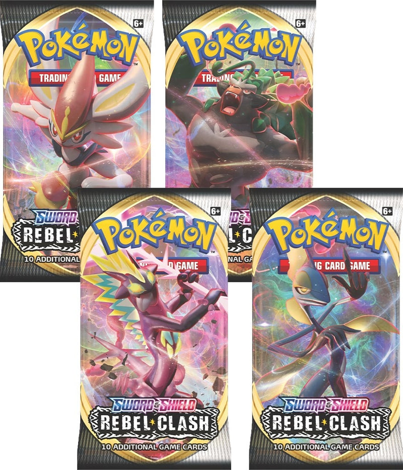 Image for Rebel Clash Booster Pack Art Bundle [Set of 4] - Pokemon