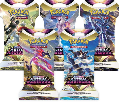 Image for Astral Radiance Sleeved Booster Pack Art Bundle [Set of 5] - Pokemon