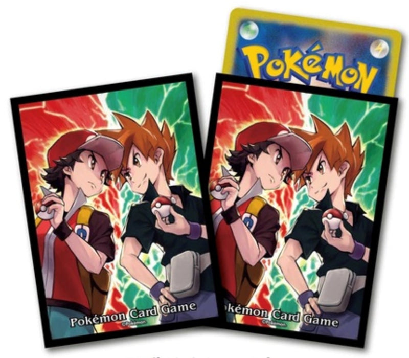 Image for Pokemon TCG: Pokemon Center Japan Exclusive Card Sleeves - Red & Green (64-Pack) - Card Sleeves