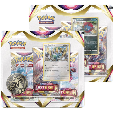 Image for Lost Origin 3 Pack Blister [Set of 2] - Pokemon