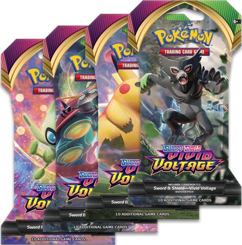 Image for Vivid Voltage Sleeved Booster Pack Art Bundle [Set of 4] - Pokemon