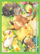 Image for Pokemon TCG: Pokemon Center Japan Exclusive Card Sleeves - Pikachu & Eevee "Thank you everyone" (64-Pack) - Card Sleeves