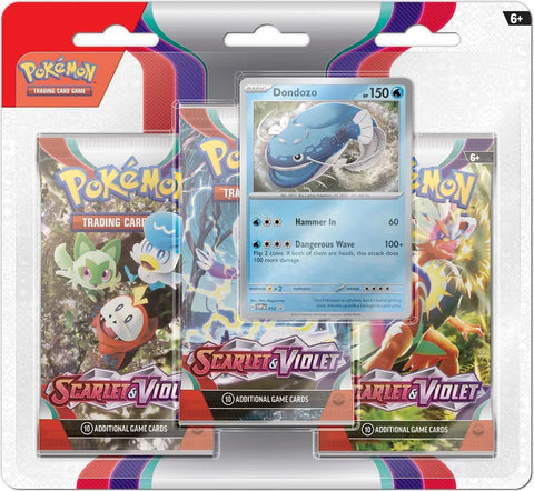 Scarlet & Violet: Base Set - 3 Pack Blister (Dondozo)