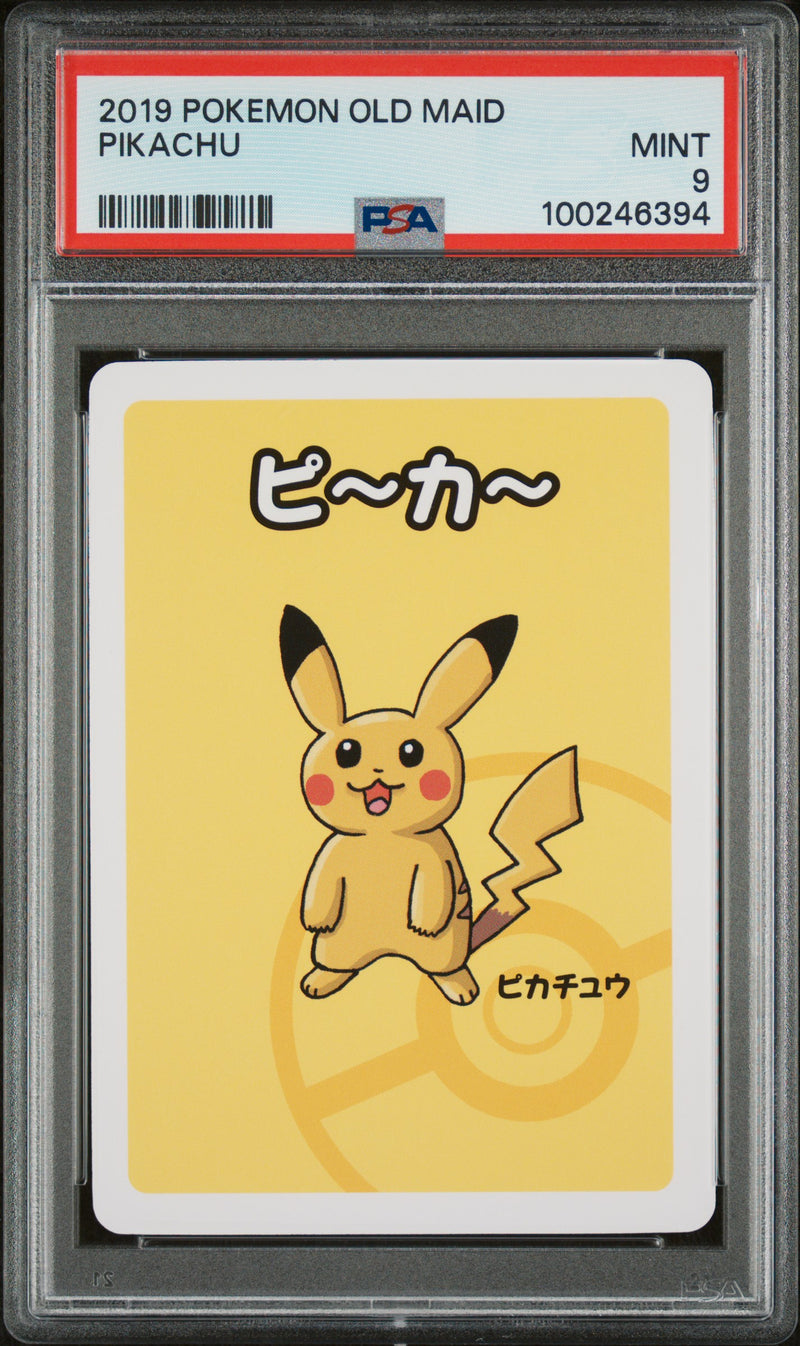 PSA 9 - PIKACHU 2019 POKEMON OLD MAID