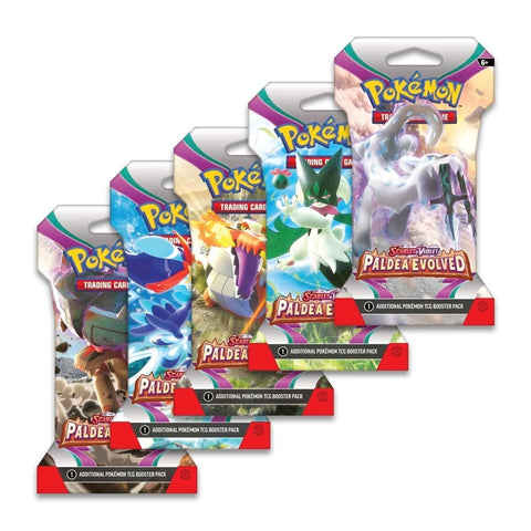 Image for Paldea Evolved Sleeved Booster Pack Art Bundle [Set of 5] - Pokemon