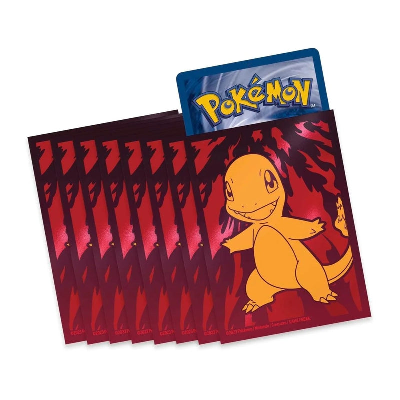 Image for Pokemon TCG: Obsidian Flames Elite Trainer Box Card Sleeves - Charmander (65-Pack) - Card Sleeves