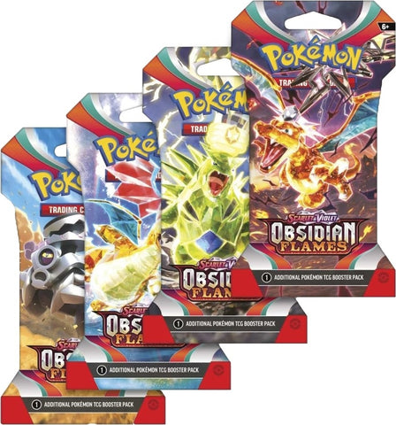 Image for Obsidian Flames Sleeved Booster Pack Art Bundle [Set of 4] - Pokemon