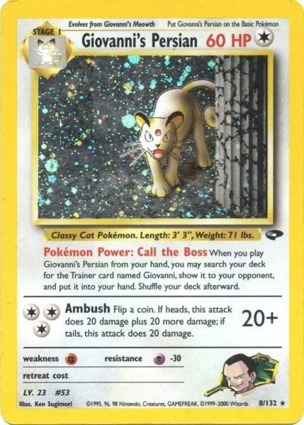 Giovanni's Persian (8/132) [Gym Challenge Unlimited]