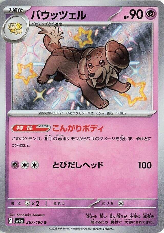 Image for Dachsbun (267/190) (SV4a: Shiny Treasure ex) - Pokemon Japan