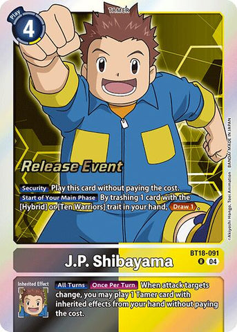 J.P. Shibayama [BT18-091] [Release Special Booster Ver.2.0 Pre-Release Cards]