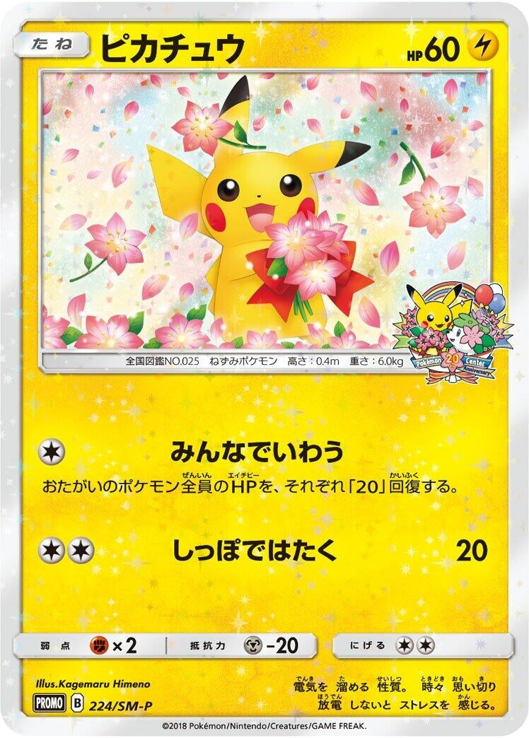 Image for Pikachu - 224/SM-P (224/SM-P) (SM-P: Sun & Moon Promos) - Pokemon Japan