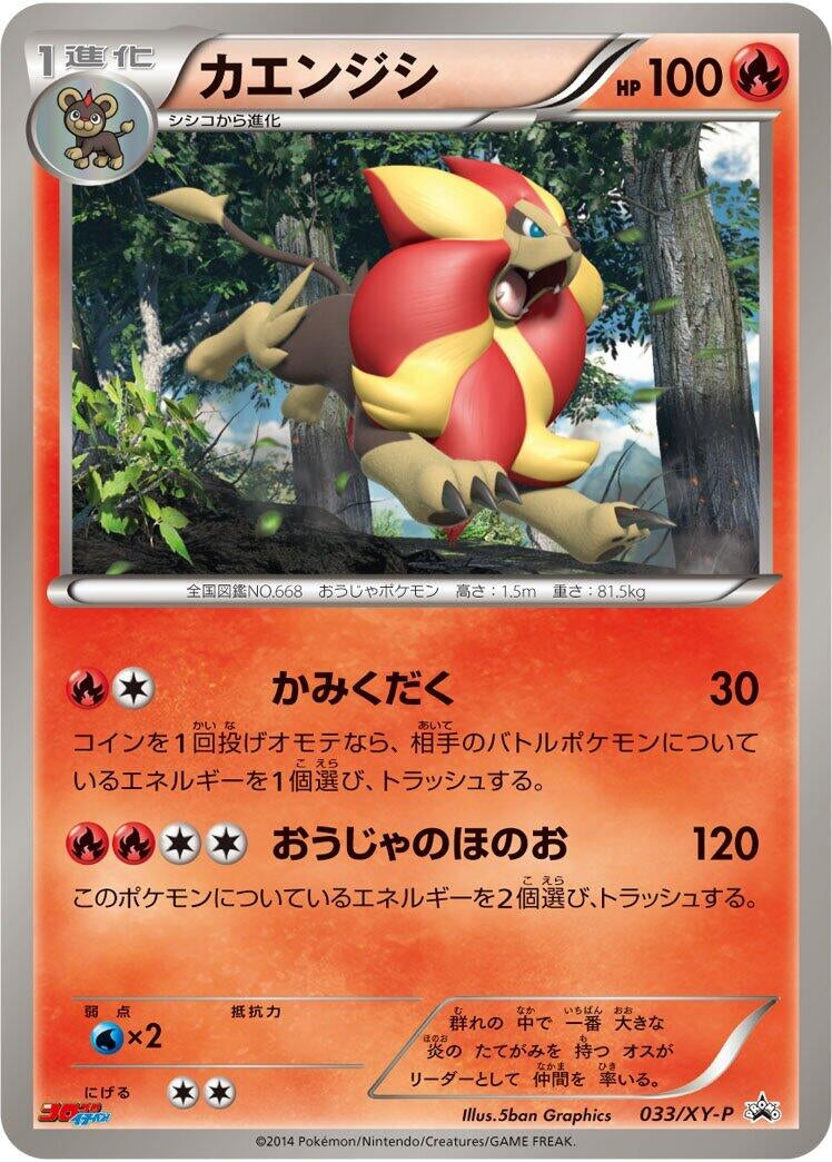 Image for Pyroar - 033/XY-P (033/XY-P) (XY-P: XY Promos) - Pokemon Japan