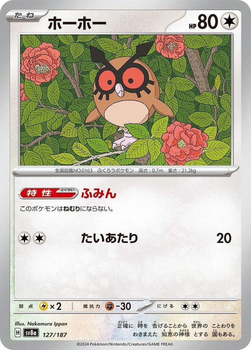 Image for Hoothoot (127/187) (SV8a)