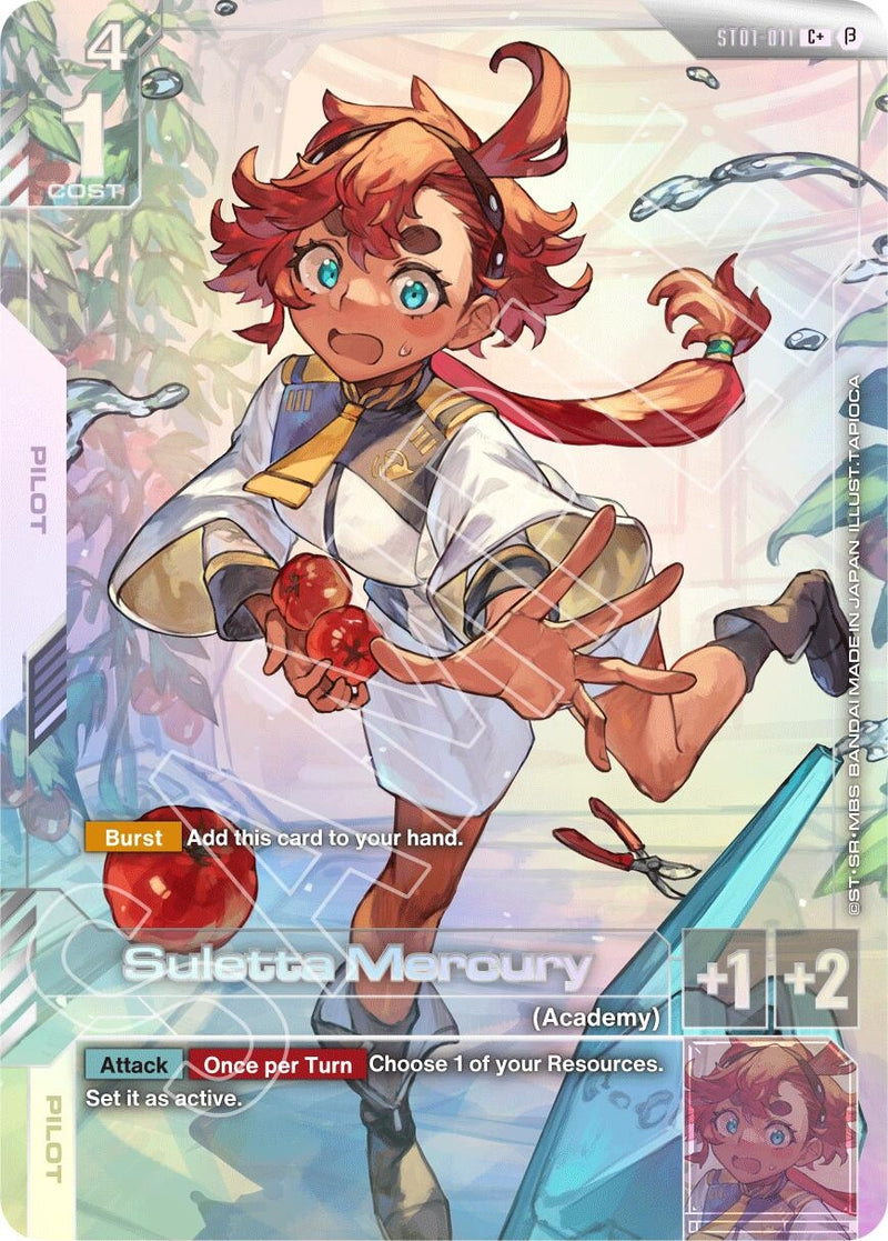 Image for Suletta Mercury (C+) (ST01-011) (Edition Beta) - Gundam Card Game