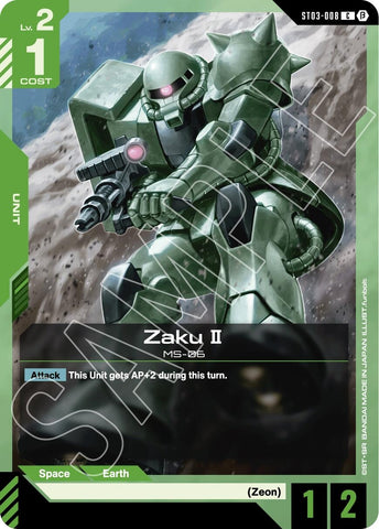 Image for Zaku II (ST03-008) (Edition Beta) - Gundam Card Game
