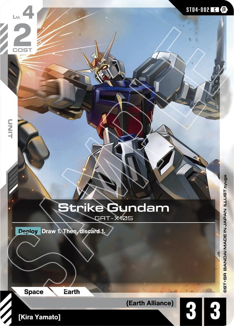 Image for Strike Gundam (ST04-002) (Edition Beta) - Gundam Card Game
