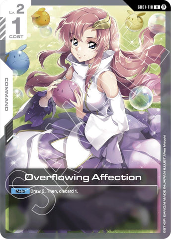 Image for Overflowing Affection (GD01-118) (Edition Beta) - Gundam Card Game
