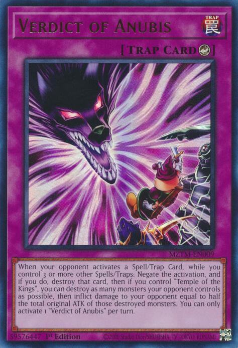 Verdict of Anubis [MZTM-EN009] Ultra Rare