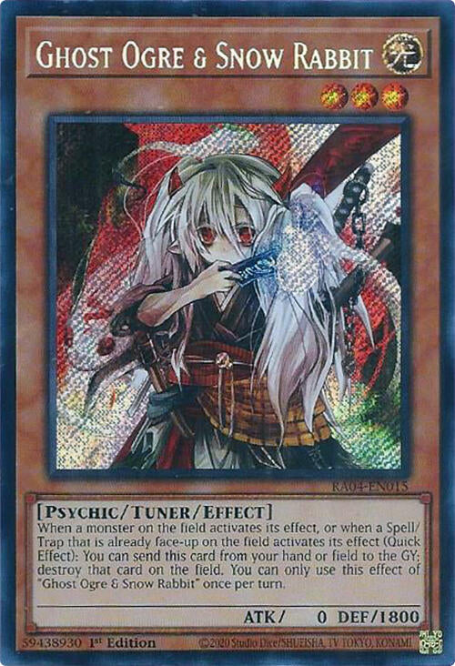 Ghost Ogre & Snow Rabbit [RA04-EN015] Secret Rare