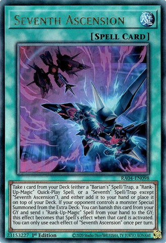 Seventh Ascension [RA04-EN098] Prismatic Ultimate Rare