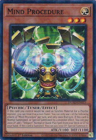 Mind Procedure [DUAD-EN015] Super Rare