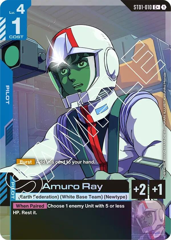 Image for Amuro Ray (C+) (ST01-010) (Starter Deck 01: Heroic Beginnings) - Gundam Card Game