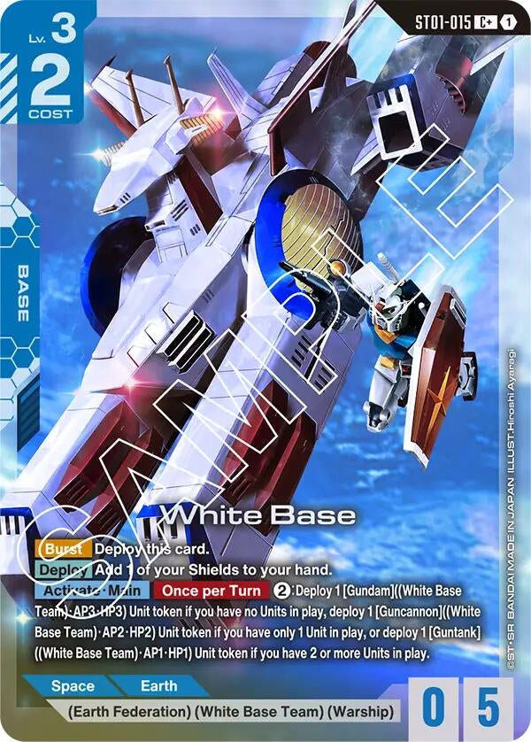 Image for White Base (C+) (ST01-015) (Starter Deck 01: Heroic Beginnings) - Gundam Card Game