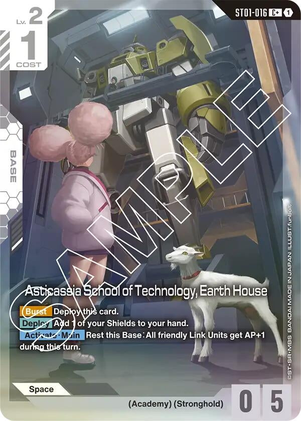 Image for Asticassia School of Technology, Earth House (C+) (ST01-016) (Starter Deck 01: Heroic Beginnings) - Gundam Card Game