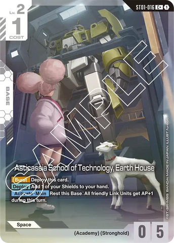 Image for Asticassia School of Technology, Earth House (C+) (ST01-016) (Starter Deck 01: Heroic Beginnings) - Gundam Card Game