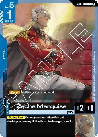 Image for Zechs Merquise (ST02-011) (Starter Deck 02: Wings of Advance) - Gundam Card Game