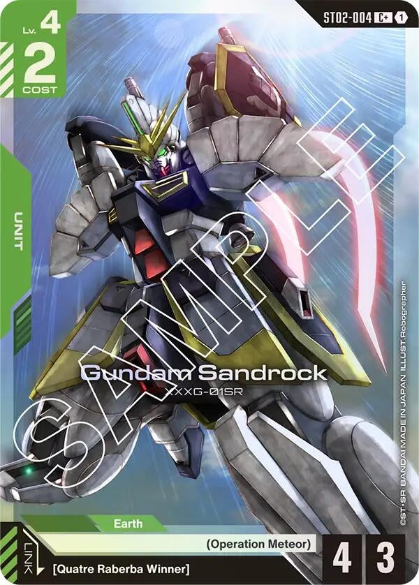 Image for Gundam Sandrock (C+) (ST02-004) (Starter Deck 02: Wings of Advance) - Gundam Card Game