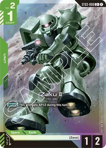 Image for Zaku II (C+) (ST03-008) (Starter Deck 03: Zeon's Rush) - Gundam Card Game