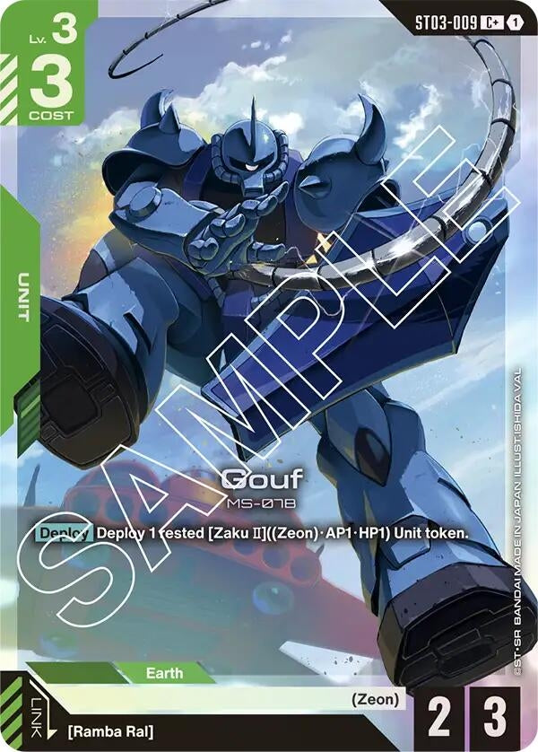 Image for Gouf (C+) (ST03-009) (Starter Deck 03: Zeon's Rush) - Gundam Card Game