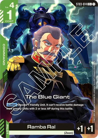Image for The Blue Giant (C+) (ST03-014) (Starter Deck 03: Zeon's Rush) - Gundam Card Game