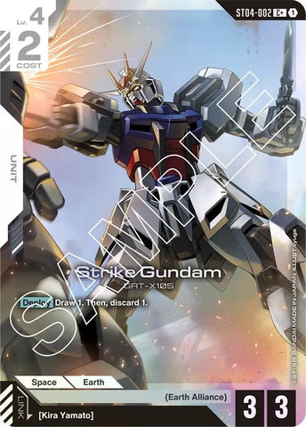 Image for Strike Gundam (C+) (ST04-002) (Starter Deck 04: SEED Strike) - Gundam Card Game