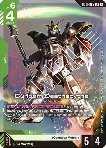 Image for Gundam Deathscythe (GD01-025) (GD01-025) (Newtype Rising) - Gundam Card Game