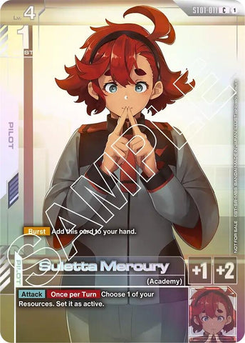 Image for Suletta Mercury (Newtype Challenge 2025 Mission 1) (ST01-011) (Gundam Promotional Cards) - Gundam Card Game