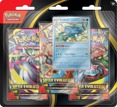 Mega Evolution: Base Set - 3 Pack Blister (Golduck)