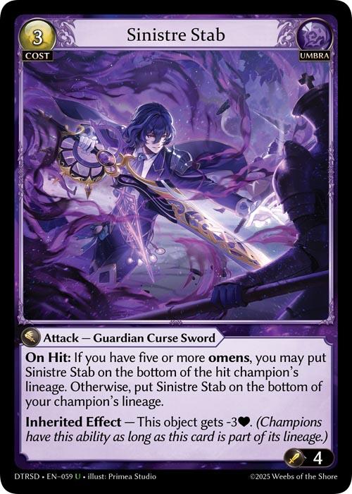 Sinistre Stab (59) [Distorted Reflections Starter Decks]