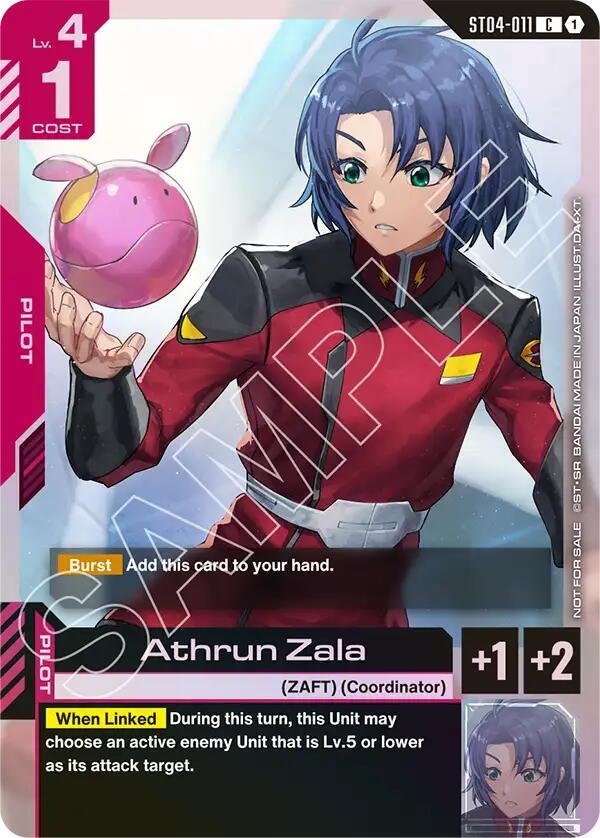Image for Athrun Zala (Store Tournament Participant Pack 01) (ST04-011) (Gundam Promotional Cards) - Gundam Card Game